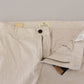 Elegant Straight White Denim Jeans