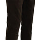Chic Tapered Green Cotton Pants