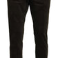Chic Tapered Green Cotton Pants