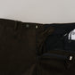 Chic Tapered Green Cotton Pants