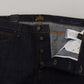 Elegant Tapered Blue Denim Jeans
