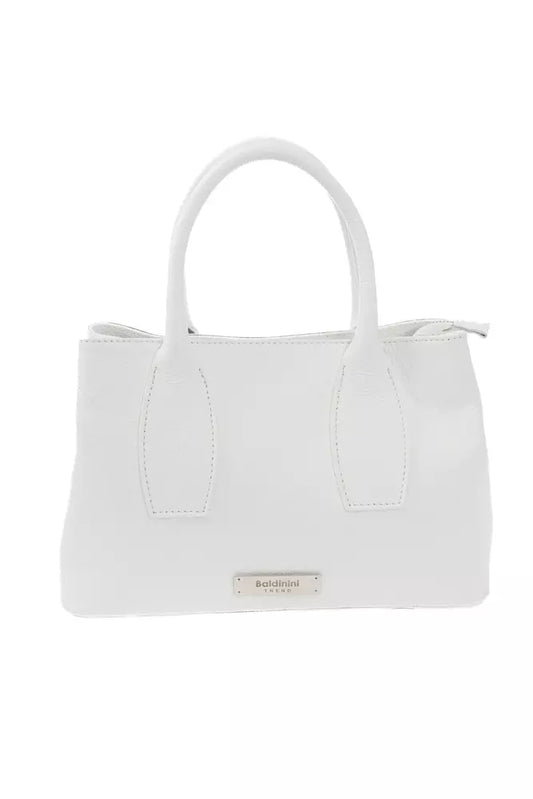 White Leather Women Crossbody Bag