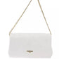 White Polyethylene Women Crossbody Bag