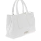 White Leather Women Crossbody Bag