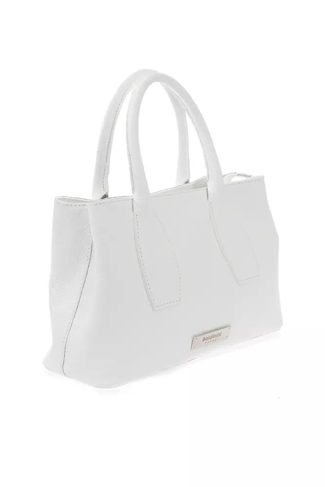 White Leather Women Crossbody Bag