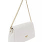 White Polyethylene Women Crossbody Bag