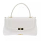 White Polyethylene Women Crossbody Bag