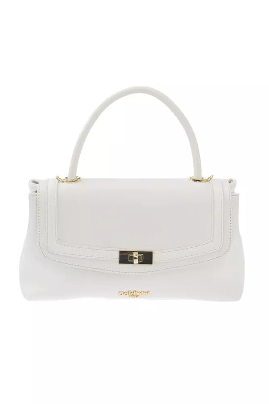 White Polyethylene Women Crossbody Bag