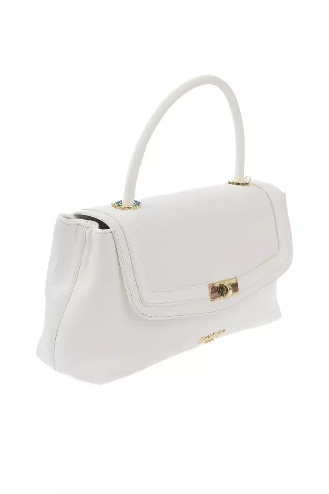 White Polyethylene Women Crossbody Bag