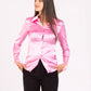 Chic Satin Blend Long Sleeve Blouse