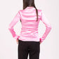 Chic Satin Blend Long Sleeve Blouse