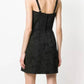 Elegant Black Dress with Rose Embellishments