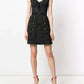 Elegant Black Dress with Rose Embellishments