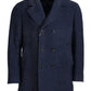 Chic Double Breasted Blue Coat Jacket