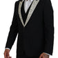 Elegant Slim Fit Two-Piece Blazer and Vest