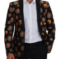 Elegant Silk-Blend Martini Black Blazer