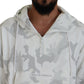 Elegant Camouflage Hooded Jacket