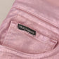 Metallic Pink Loose Denim Jeans
