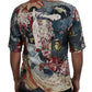 Elegant Silk Floral Men's Casual Shirt