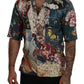 Elegant Silk Floral Men's Casual Shirt