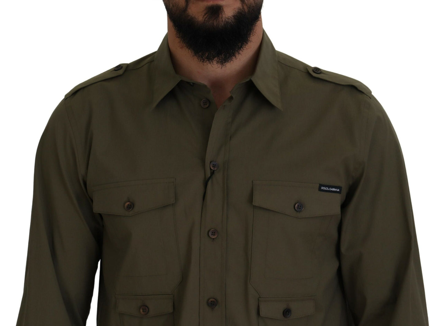 Elegant Green Casual Long Sleeve Shirt