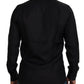 Sleek Silk Black Dress Shirt Slim Fit