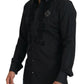 Elegant Slim Fit Formal Black Dress Shirt