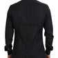 Elegant Slim Fit Formal Black Dress Shirt