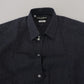 Elegant Slim Fit Dark Blue Dress Shirt