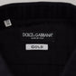 Elegant Slim Fit Black Cotton Dress Shirt