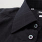 Elegant Slim Fit Black Cotton Dress Shirt