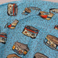 Elegant Light Blue Printed Casual Shirt