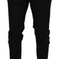Sleek Black Two-Piece Wool Martini Suit