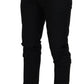 Sleek Black Two-Piece Wool Martini Suit