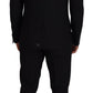 Elegant Black Martini 3-Piece Wool Suit