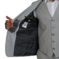 Elegant Grey Silk Martini Three-Piece Suit