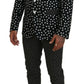 Elegant Silk Polka Dot Suit