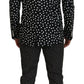 Elegant Silk Polka Dot Suit