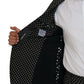 Elegant Silk Polka Dot Suit