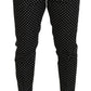 Elegant Silk Polka Dot Suit