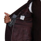 Maroon Wool Silk 3-Piece Martini Suit