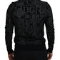 Elegant Black Silk Pullover Sweater