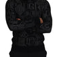 Elegant Black Silk Pullover Sweater