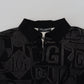 Elegant Black Silk Pullover Sweater