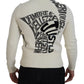 Elegant Off White Virgin Wool Sweater
