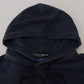 Elegant Dark Blue Cotton Pullover Sweater