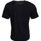 Elegant Black Crew Neck Casual Tee