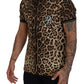 Leopard Print Cotton Casual Tee