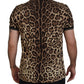 Leopard Print Cotton Casual Tee