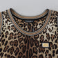Leopard Print Sleeveless Cotton Tee